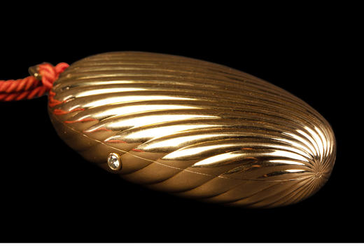 独角鹿西洋古董意大利宝格丽18K金镶嵌钻石椭圆形女士晚宴包 商品图1