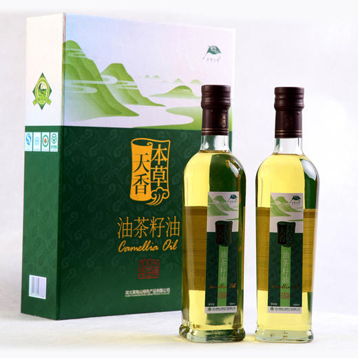 HPS本草天香冷榨茶油500ml*2礼盒 商品图2
