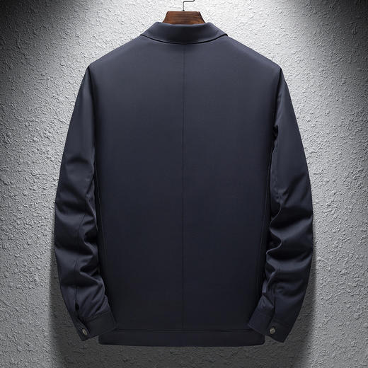 65L1957A【加绒加厚】罗蒙冬季保暖夹克外套男士商务通勤爸爸装老干部男式夹克 商品图3