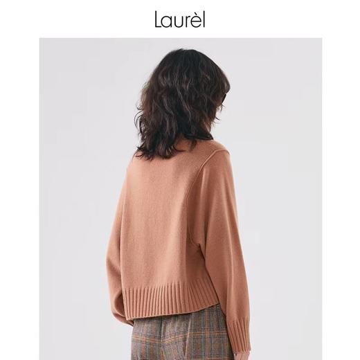Laurel劳芮 抗寒保暖软黄金 高领山羊绒衫LWL334M03300 商品图3