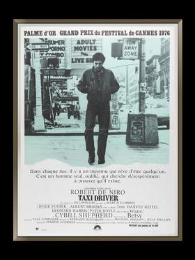 独角鹿西洋古董Martin Scorsese执导美国电影出租车司机原版海报