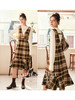 OLrain欧芮儿法式格子背带连衣裙女春季2025年新款收腰复古背心裙 商品缩略图1