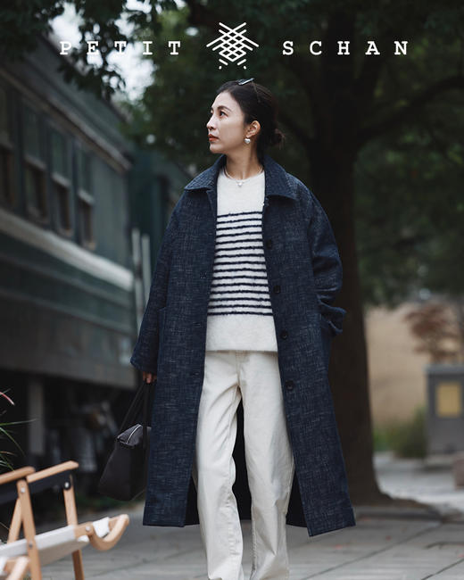 PETIT SCHAN小闪 CLO#152 Café de Flore 花神咖啡馆 羊毛系带长外套/长款大衣 商品图3