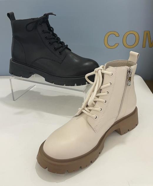 2楼康莉COMELY女鞋2022冬季新款休闲舒适加厚软底百搭短靴 商品图3