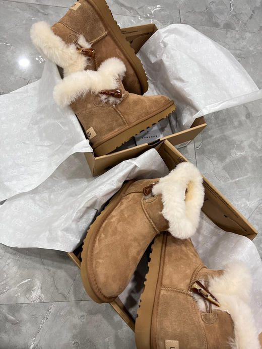 牛角扣一粒扣-栗色 商品图2