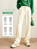 OLrain欧芮儿法式灯芯绒休闲裤女秋冬2022新款高腰奶fufu拖地长裤 商品缩略图1