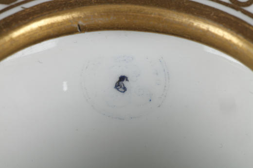 独角鹿西洋古董瓷器1840年法国工坊塞弗尔浮雕花纹梨形瓷瓶花瓶 商品图4