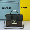 秋冬特惠💰600 LV女士包包老花牛皮 手提包翻盖配色斜挎包44127 商品缩略图0
