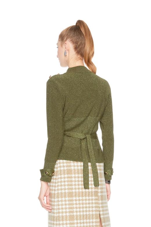 AVA 橄榄绿系带上衣 5111 商品图1