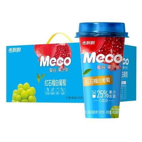 香飘飘红石榴白葡萄蜜谷果汁茶饮料400ml 商品图0