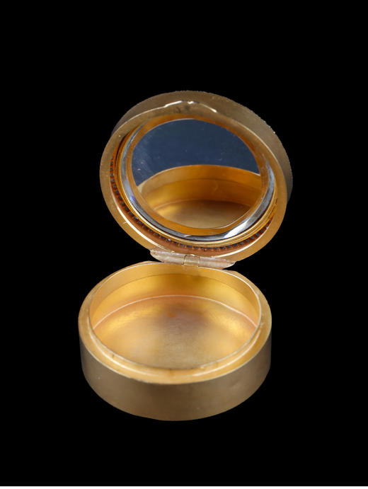 独角鹿西洋古董欧洲新艺术时期18K金镶嵌钻石淑女浮雕梳妆套装 商品图3