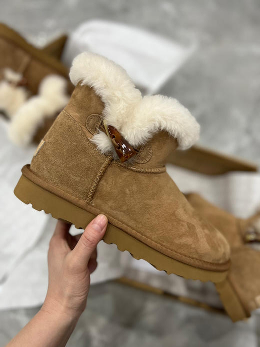 牛角扣一粒扣-栗色 商品图0