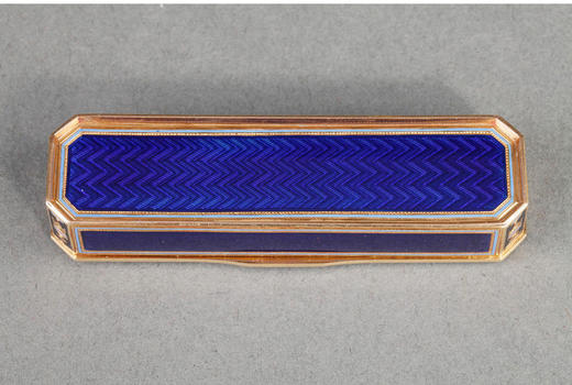 独角鹿西洋古董珍宝盒首饰盒18K金镶天然珍珠彩色珐琅手绘细密画 商品图4