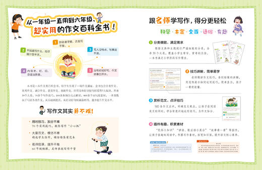 小学生大百科  语文数学作文知识+趣喷味故事+漫画数学+思维训练 商品图6
