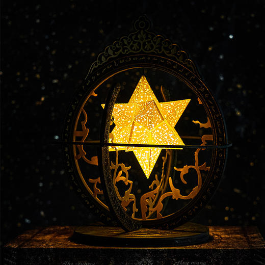 大英博物馆欧洲文化艺术系列星空自动旋转diy镂空艺术纸雕灯 商品图2