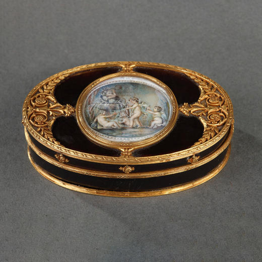 独角鹿西洋古董小天使主题18K金彩绘装饰法式首饰盒欧式珍宝盒 商品图0