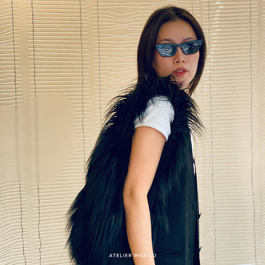 长毛环保皮草腋下包/22ZB18 商品图0