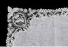 独角鹿西洋古董19世纪末比利时牡丹主题针绣蕾丝花边工艺蕾丝方巾 商品缩略图1