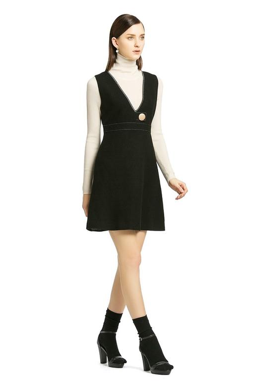 NOIR 黑色v字领连衣裙 67 商品图2