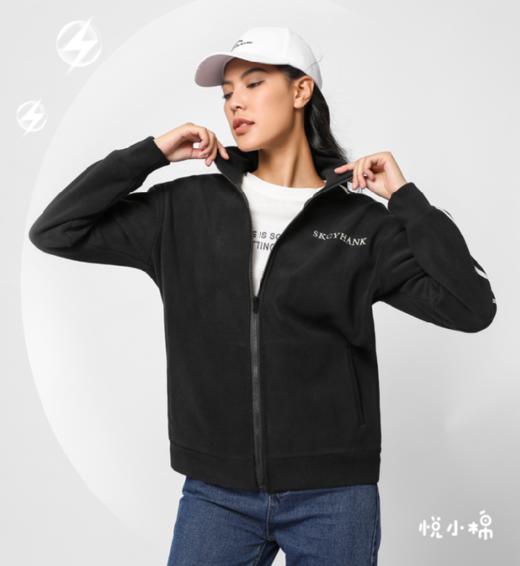 【时髦轻暖】悦小棉刺绣防风卫衣男女同款软糯摇粒绒 商品图2