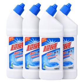 超威洁厕灵马桶清洁剂洁厕液厕所清洁厕宝500g*4瓶