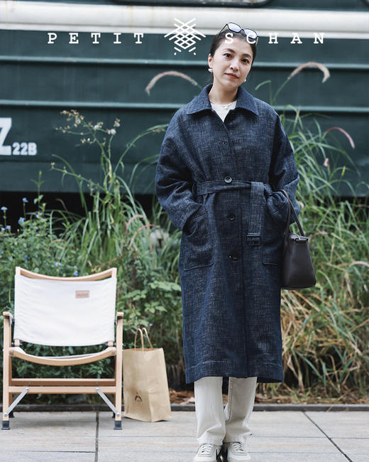 PETIT SCHAN小闪 CLO#152 Café de Flore 花神咖啡馆 羊毛系带长外套/长款大衣 商品图8