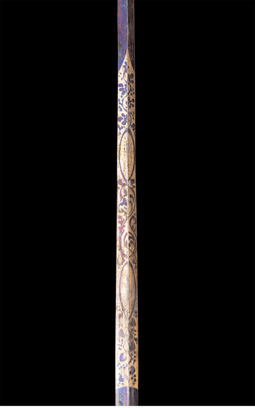 独角鹿西洋古董鎏金雕花杖圈马六甲藤条杖身藏剑式手杖未开刃 商品图4