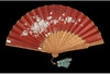 独角鹿西洋古董中国外销檀香木扇骨丝绸扇面官邸人不对称双面折扇 商品缩略图3