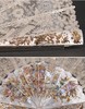 独角鹿西洋古董法国花卉主题蕾丝扇面镂空雕刻描金母贝扇骨折扇 商品缩略图2