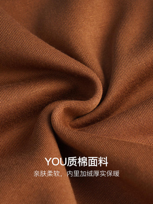 OLrain欧芮儿法式加绒圆领卫衣女秋冬2022年新款立体兔子纯棉上衣 商品图2