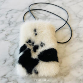 雪地奶牛环保皮草斜跨包/22ZB15