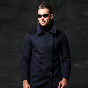 鹰爪行动-740海军呢大衣  高密度纯羊毛 百年经典 穿着有型 柔软舒适 蓄热保暖 透气不闷热