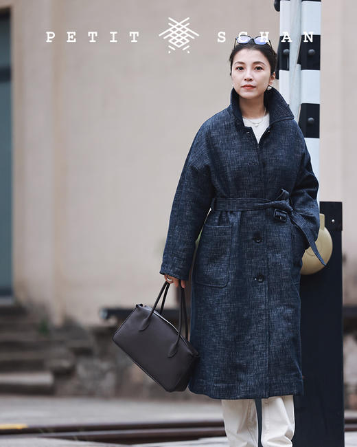 PETIT SCHAN小闪 CLO#152 Café de Flore 花神咖啡馆 羊毛系带长外套/长款大衣 商品图1