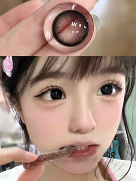 半年抛 球球黑 gugucon  大直径14.5 着色13.8 (同品牌多副更划算 选款色板在详情页内) 黑色美瞳