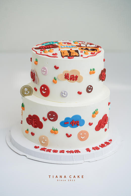 【纯手工翻糖定制】祝福牌 福气满满 發财 lucky 商品图3