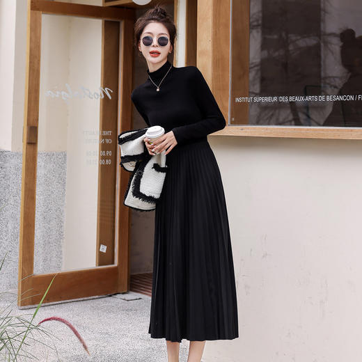 小个子显高时尚套装秋冬季温柔韩系小香风三件套裙HR-WX22869 商品图3