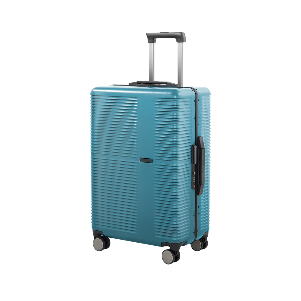 银座新款PC行李箱男窄铝框商务登机箱20寸旅行箱女A-9671K