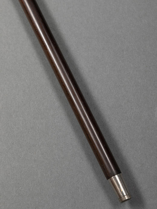 独角鹿西洋古董法国玛瑙杖柄黄金精雕杖圈修饰乌木杖身古董手杖 商品图4