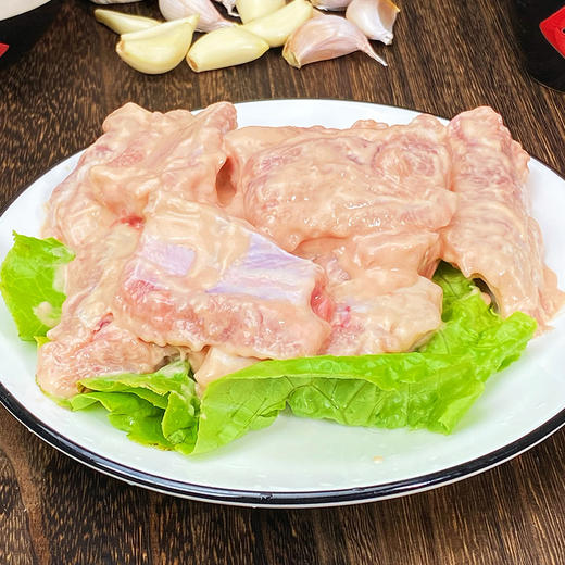 【闽家飨】胜福蒜香金排蒜香排骨骨油炸半成品商用预制菜猪肉猪排肋排小排 商品图3