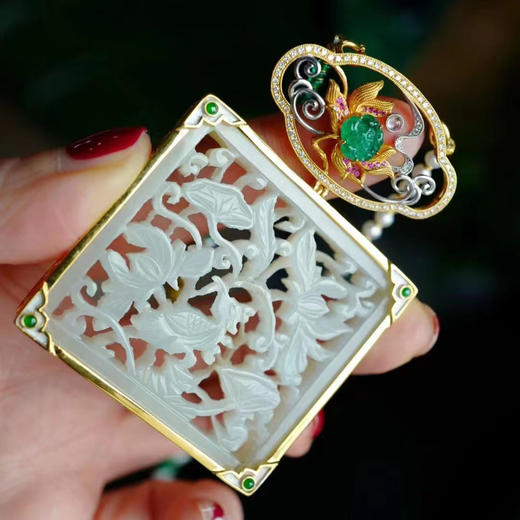 岁月拾遗 精品古玉吊坠   一路连科 项链 商品图3