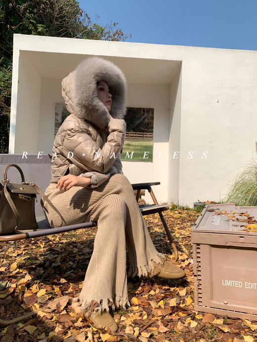 Read Nameless /零压感暖乎乎短羽绒服 大毛领 商品图13