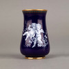 独角鹿西洋古董摆件1880年代德国梅森出品钴蓝色搪瓷小花瓶 商品缩略图0