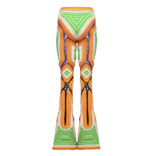 NAN KNITS手钩拼接膨体长裤 ——AW22新品 商品图1