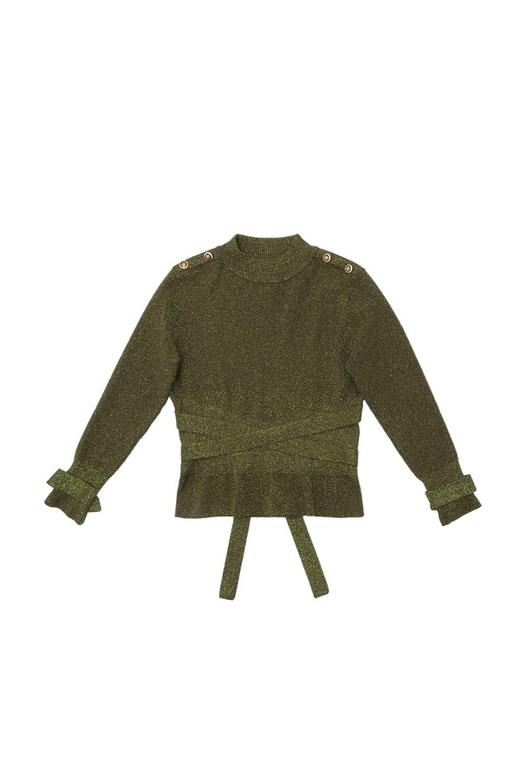 AVA 橄榄绿系带上衣 5111 商品图4