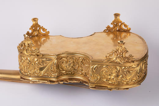 独角鹿西洋古董19世纪拿破仑三世风格小提琴造型欧式珠宝盒珍宝盒 商品图2