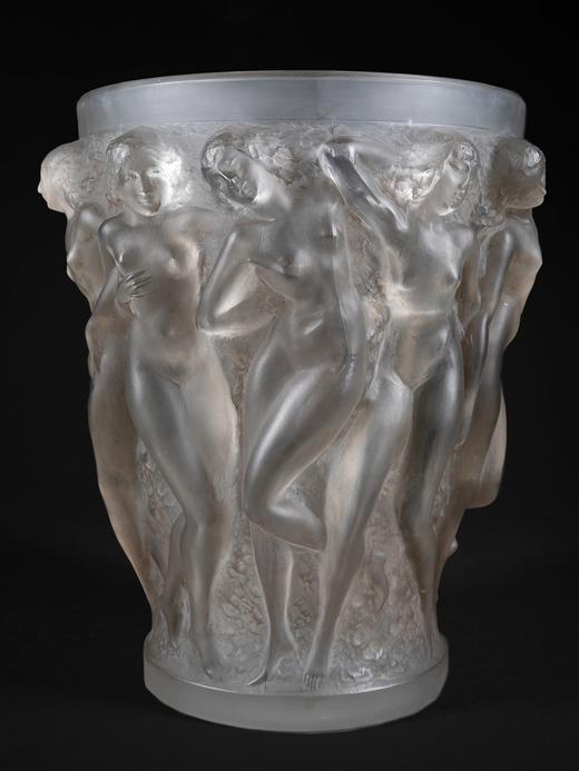 独角鹿西洋古董莱俪LALIQUE工坊BACCHANTES酒神女祭司水晶花瓶 商品图1