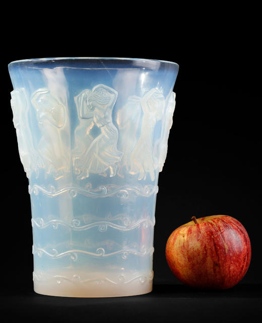 独角鹿西洋古董法国LALIQUE莱俪Danseuses女舞者款水晶花瓶摆件 商品图1