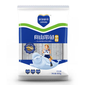 鲜到鲜得 冷冻舟山带鱼段800g 中段 深海鱼 海鲜水产 生鲜 鱼类