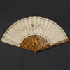 独角鹿西洋古董18世纪法国出品描金雕花手柄手绘纸面折扇 商品缩略图4
