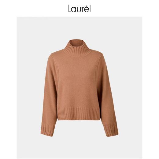 Laurel劳芮 抗寒保暖软黄金 高领山羊绒衫LWL334M03300 商品图5